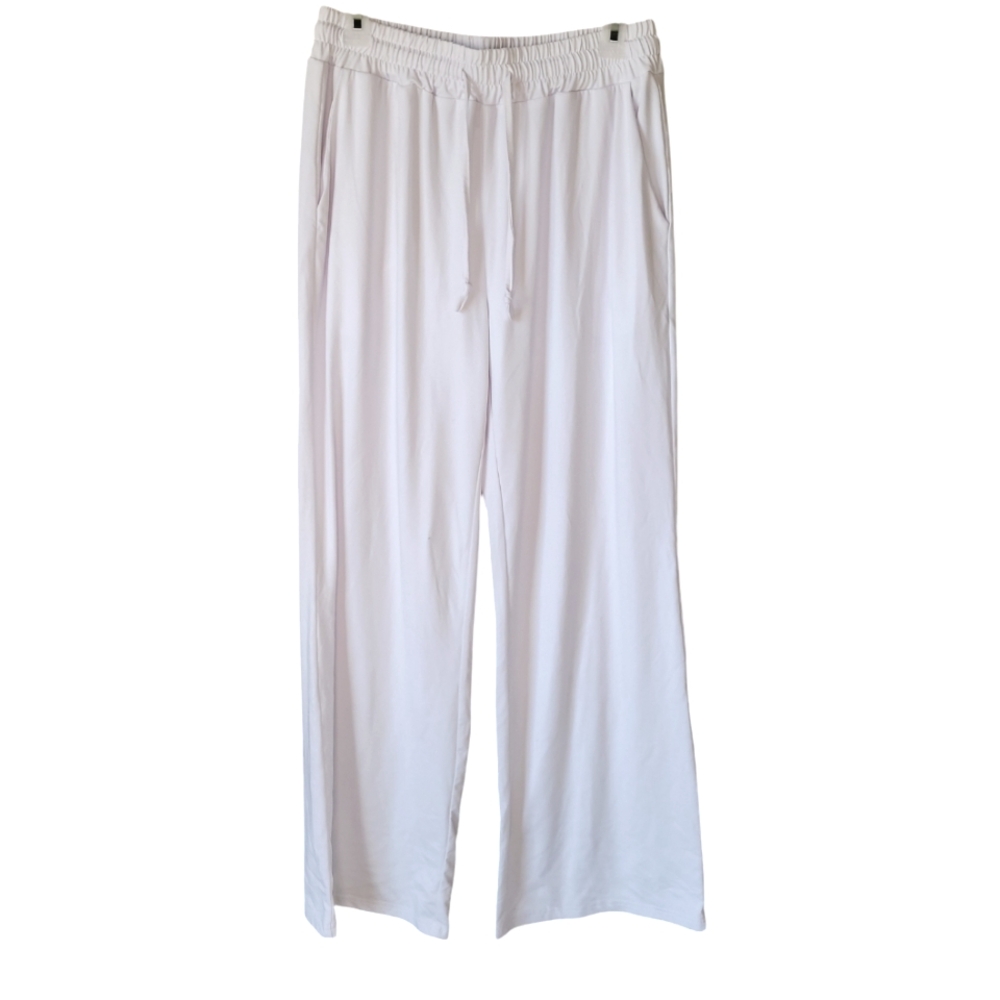 UEU white drawstring pants with pockets Size M